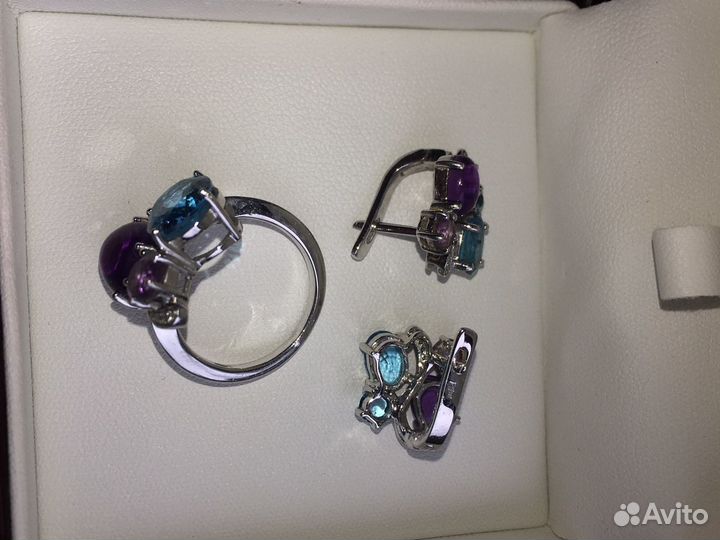 Кольцо и серьги