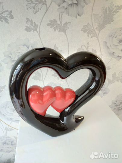 Ваза декоративная Сердце декор подарок
