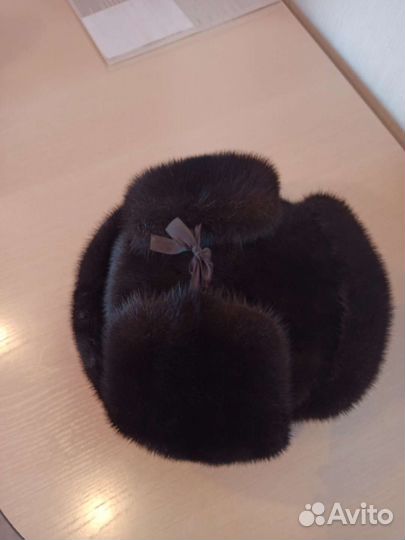 Норковая шапка ушанка