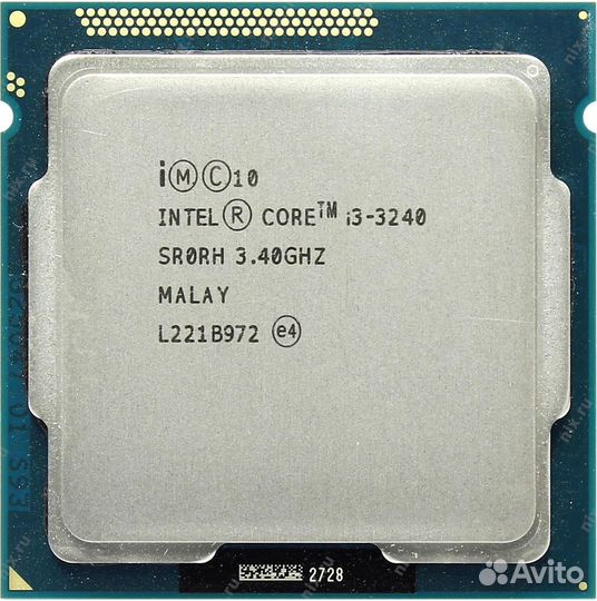 Процессор intel core i3-3240 (1155, 3400MHz, 2c/4t