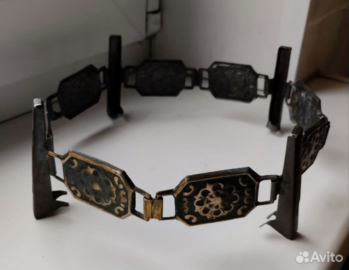 Пепельница, сухарница СССР Мельхиор