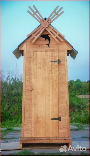 Дачный туалет деревянный BAG335