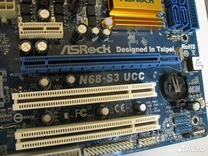 Asrock N68-S3 (нет), звук pci genius 5.1