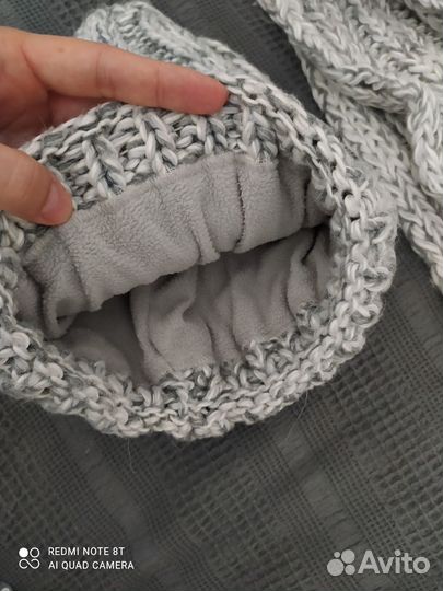 Комплект шапка и снуд женский