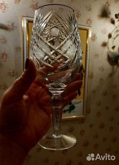 Фужеры хрустальные бокалы для вина