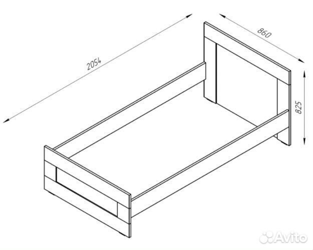 Кровать IKEA 80х200