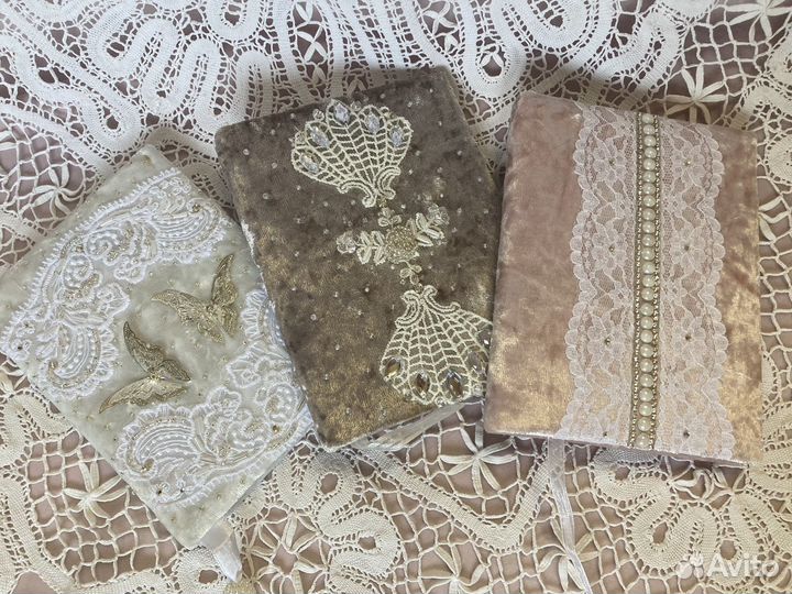 Ежедневники и блокноты из бархата