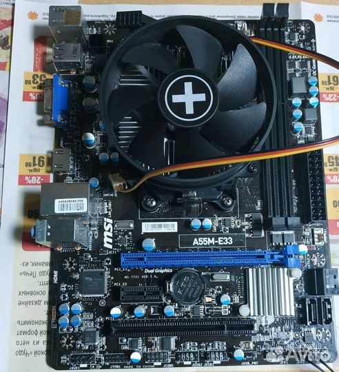 На запчасти MSI A55M E33 FM2 plus и gtx 760 2gb