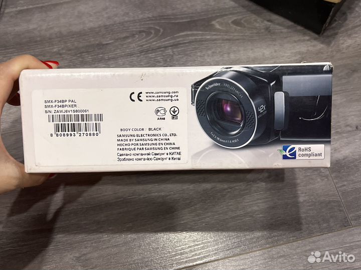 Видеокамера samsung+штатив
