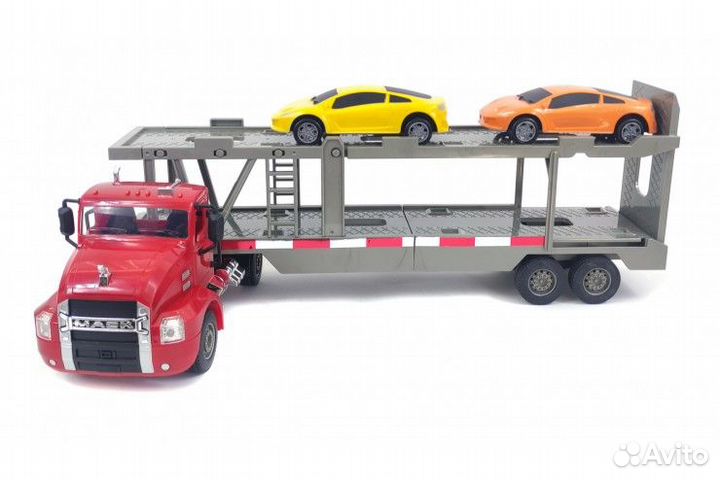 Грузовик-автовоз на радиоуправлении Mack с 2 авто