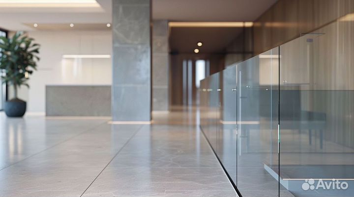 Стеклянные ограждения, перила для лестниц, террас