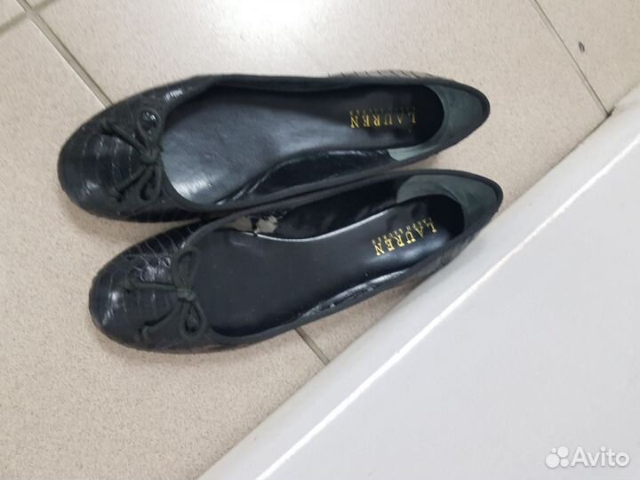 Балетки Ralph Lauren кожа р.37,5-38