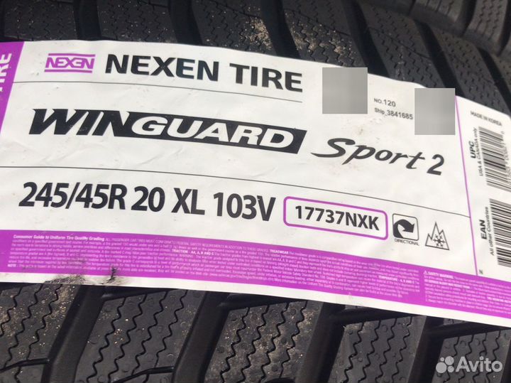 245/45R20 шины Nexen зима на Exeed Haval Chery