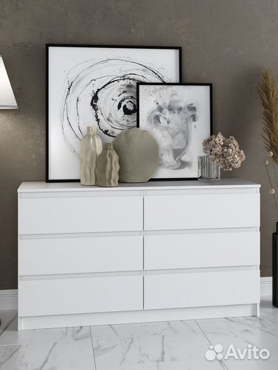 Комод Мори мк 1380.6 Белый