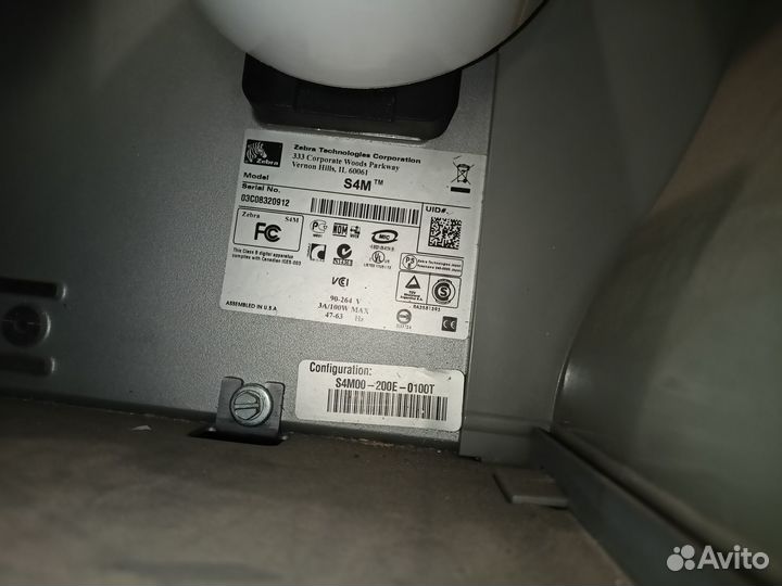 Zebra Stripe S4M принтер этикеток