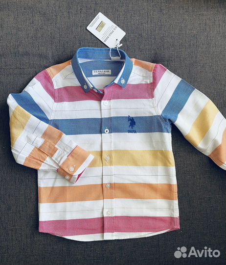 Рубашка для мальчика 98 U.S. polo assn оригинал
