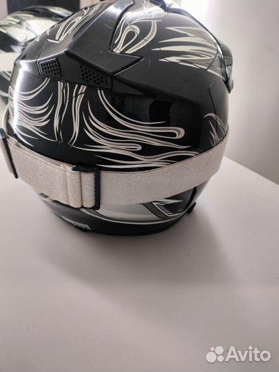 Кроссовый шлем с очками