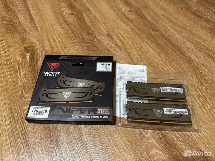 Оперативная память Patriot Viper DDR4 16gb 4000Mhz