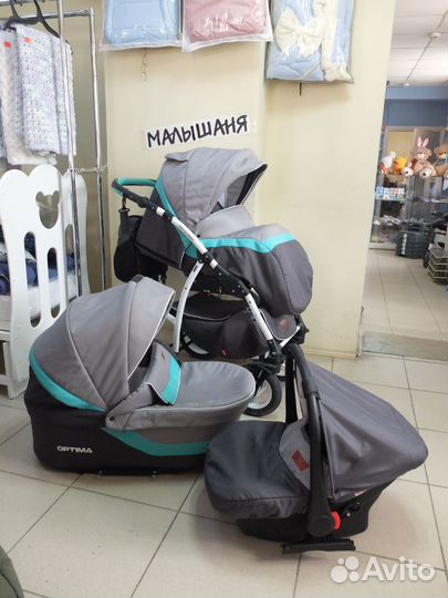 Коляска 3 в 1 верди Optima