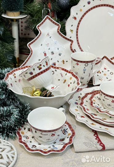 Новогодний сервиз toys в стиле Villeroy&boch