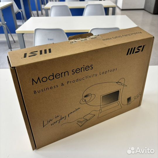 Ноутбук мощный Msi modern 14 (R5 5625U, 16/512Gb)