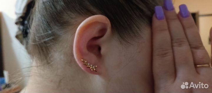 Золотые серьги