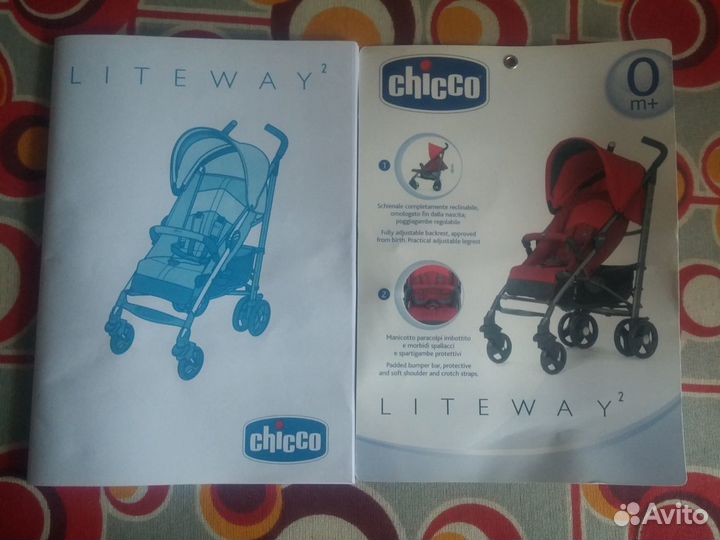 Прогулочная коляска трость Chicco Lite Way 2 Red