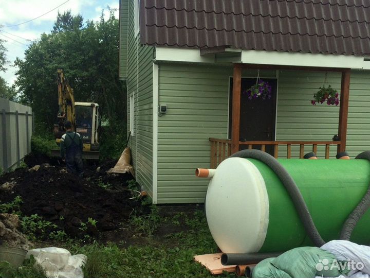 Септик эко Малахит 4 переливной