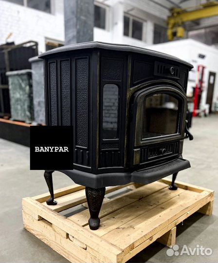Печь камин чугунная