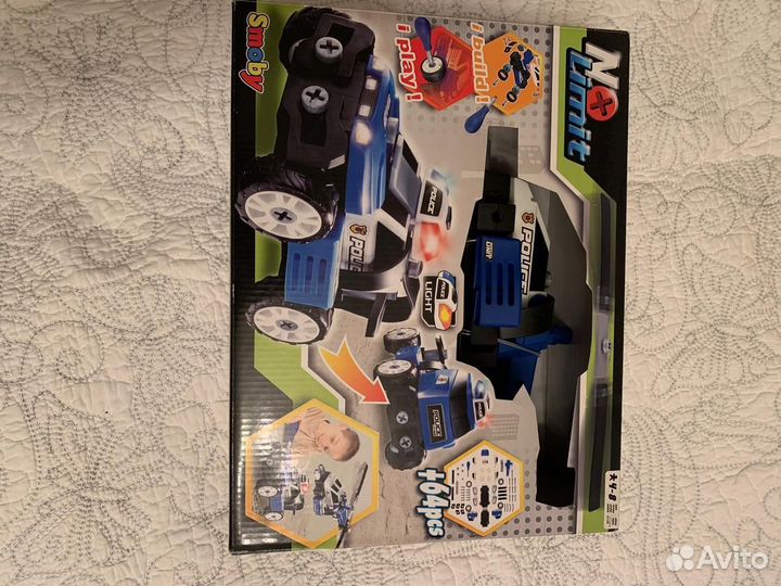 Новый Smoby невскрытый набор конструктор полиция