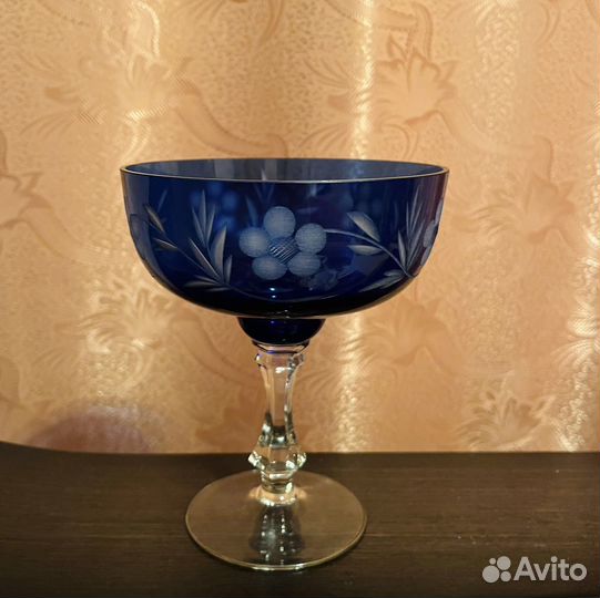 Ваза конфетница фруктовница на ножке СССР