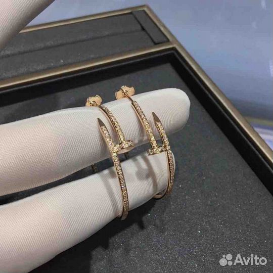Золотые серьги Cartier Juste Un Clou 1,18ct