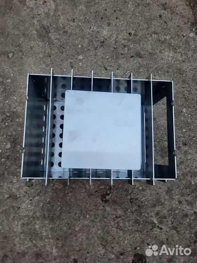 Печка-щепочница из нержавейки 1.5 мм