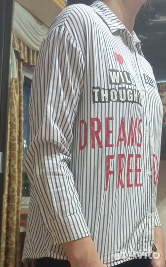 Рубашка для девочки 152 блузка школьная