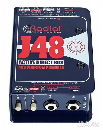 Radial J48 1-channel Active 48v Direct Box