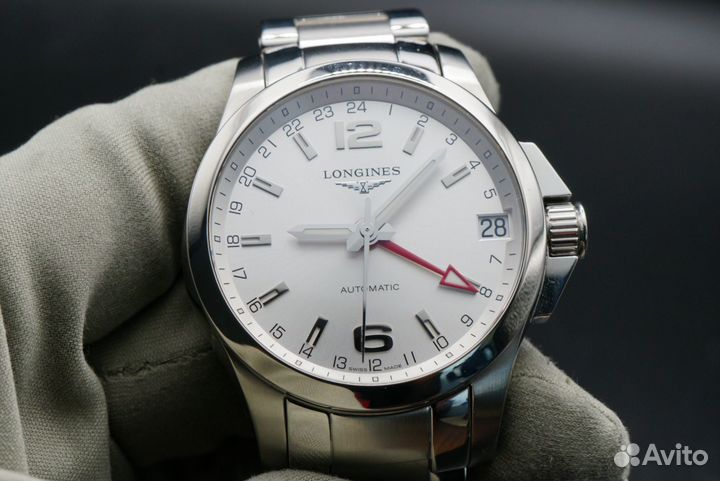 Longines Conquest GMT Automatic Silver Dial L3.687