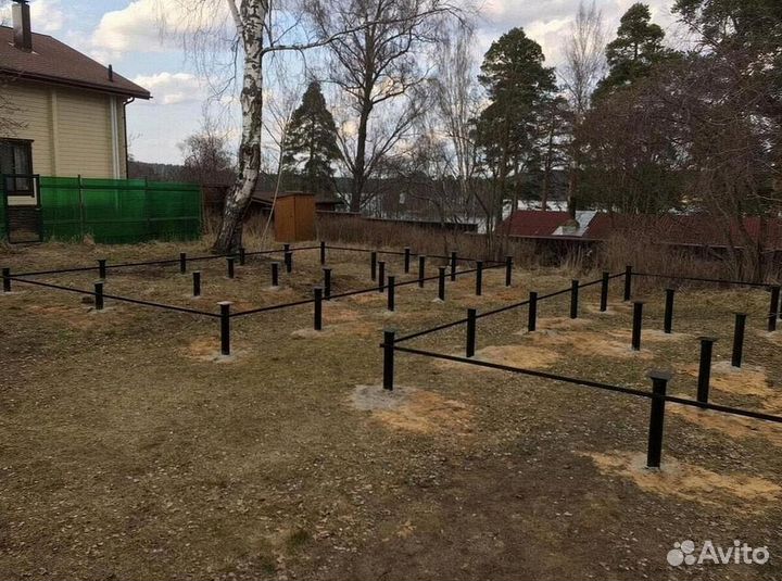 Винтовые сваи для забора