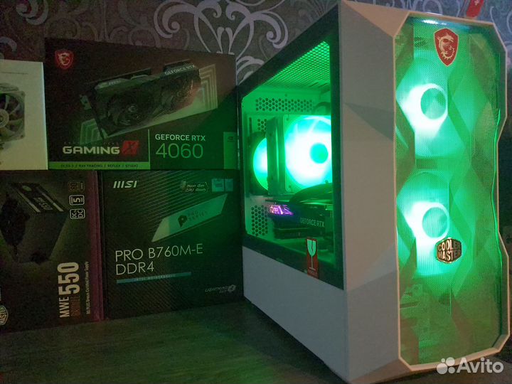 Новый Пк Core i5 12400F/B760-MSI-RTX4060 Gaming X