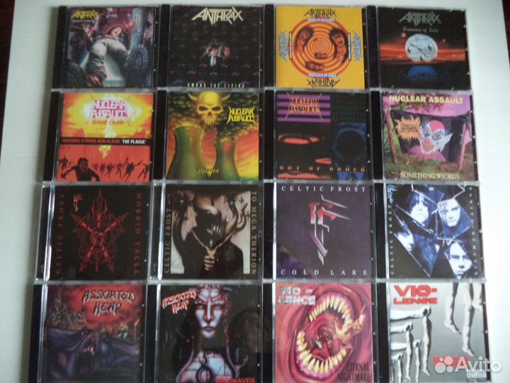 Antrax, Nuclear Assault, Celtic Frost на CD