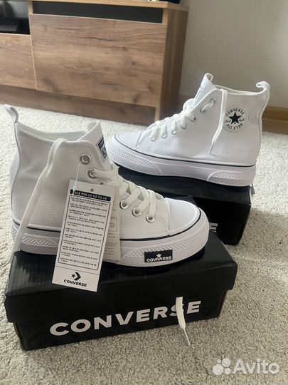 Кеды Converse белые (размер 36,41)