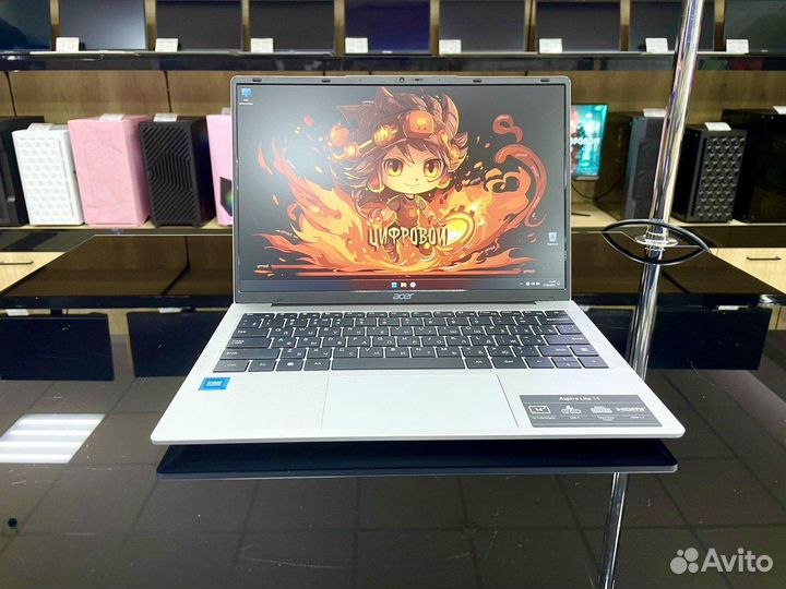 Ноутбук Acer Aspire Lite / N100 / IPS / 8Gb / 256G