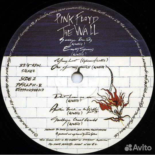 Pink Floyd – The Wall 2LP EU2016 (1979) новый