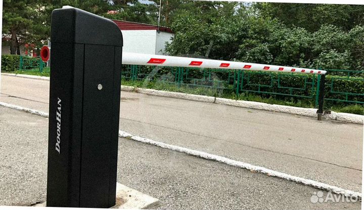 Установка шлагбаума