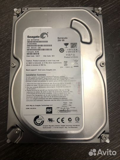 Жесткие диски SATA 3.5 160-320Gb