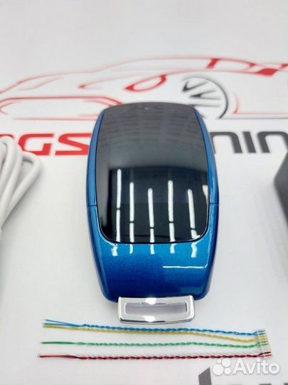 Смарт ключ Haval дизайн Mercedes синий