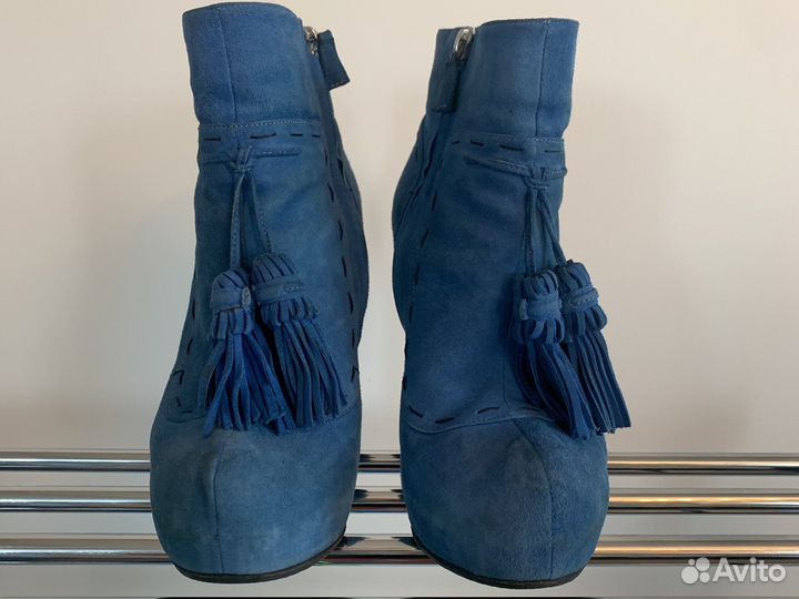 Pollini полусапоги/ ботинки / ботильоны синие