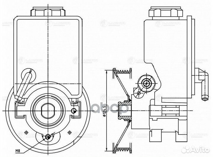 Насос гур ssangyong kyron (05) /actyon (05) LP