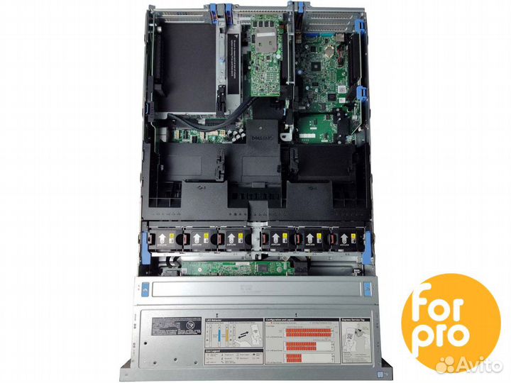 Сервер dell R740xd 24SFF 2x6140Gold 128GB, HBA330