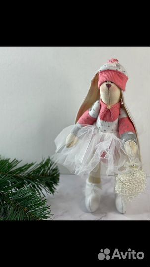 Текстильный Зайка.Ручная работа