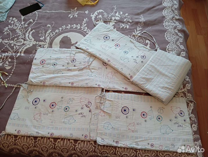 Бортики в детскую кроватку бу